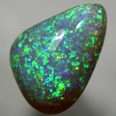 SOLID CRYSTAL OPAL Top quality. Floral harlequin pattern throughout, HUGE 21ct opal. SEE VIDEO